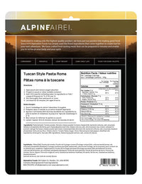 AlpineAire Tuscan Style Pasta Roma